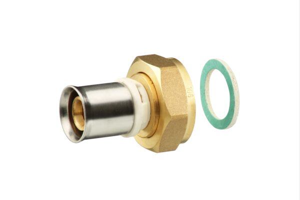 Koppling Alpex-Duo® mässing, utvändig gänga